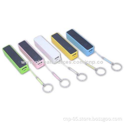 Practical and Convenient 2,200mAh Portable Power Banks for iPod, iPhone, Sized 97 x 22 x 25mm